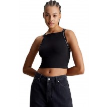 CALVIN KLEIN JEANS LOGO ELASTIC STRAPPY TOP ΤΟΠ ΓΥΝΑΙΚΕΙΟ BLACK