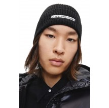 CALVIN KLEIN JEANS INSTITUTIONAL PATCH BEANIE ΣΚΟΥΦΟΣ ΑΝΔΡΙΚΟΣ BLACK