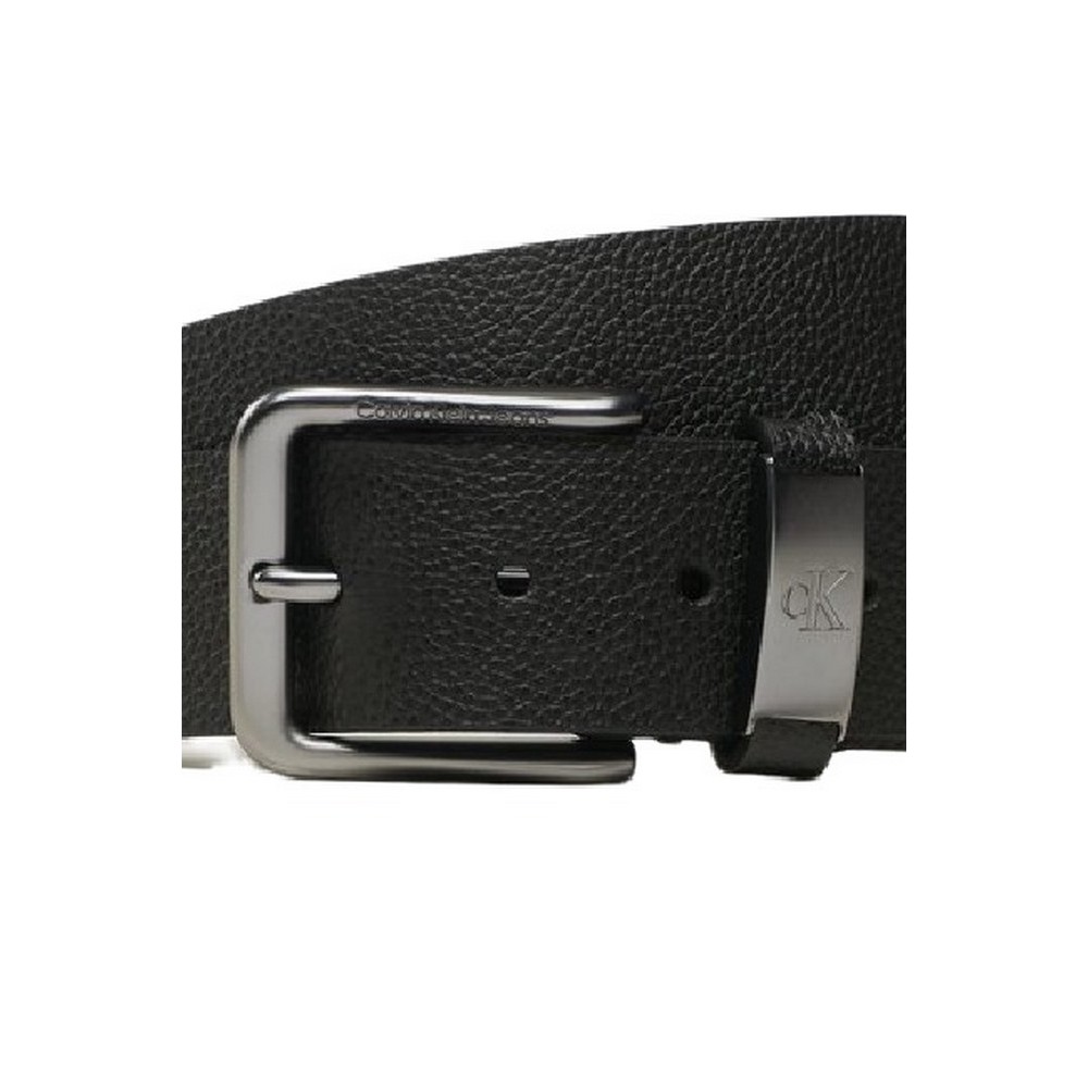 CALVIN KLEIN JEANS CLASSIC ROUND METAL K BELT 40MM ΖΩΝΗ ΑΝΔΡΙΚΗ BLACK
