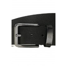 CALVIN KLEIN JEANS CLASSIC ROUND METAL K BELT 40MM ΖΩΝΗ ΑΝΔΡΙΚΗ BLACK