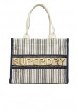 SUPERDRY LUXE TOTE BAG ΤΣΑΝΤΑ ΓΥΝΑΙΚΕΙΑ BLUE