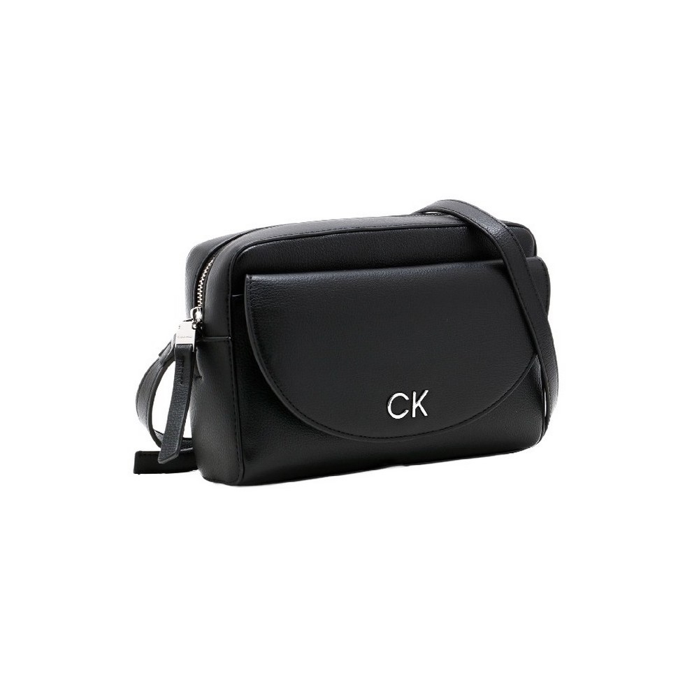 CALVIN KLEIN DAILY CAMERA BAG PEBBLE ΤΣΑΝΤΑ ΓΥΝΑΙΚΕΙΑ BLACK