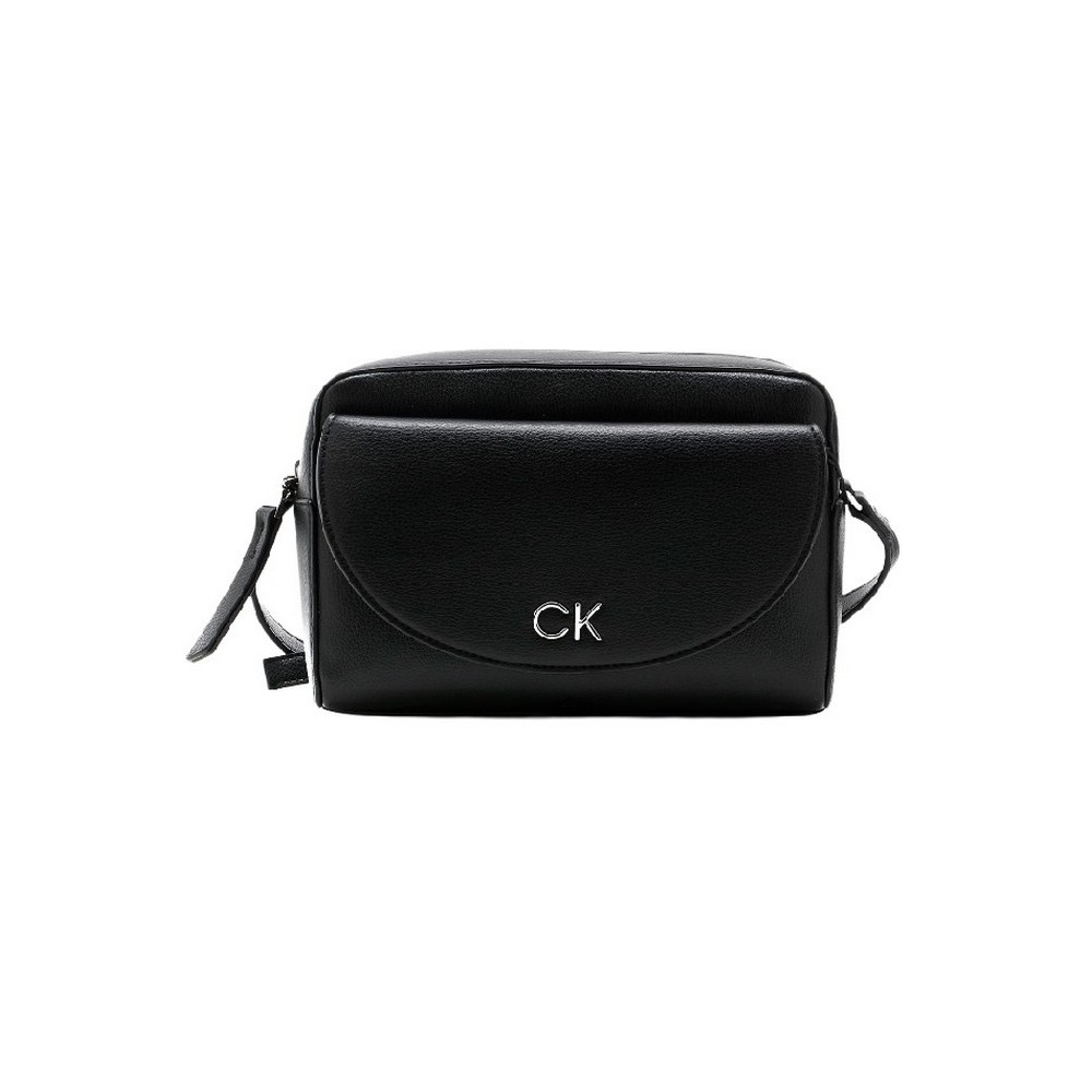 CALVIN KLEIN DAILY CAMERA BAG PEBBLE ΤΣΑΝΤΑ ΓΥΝΑΙΚΕΙΑ BLACK