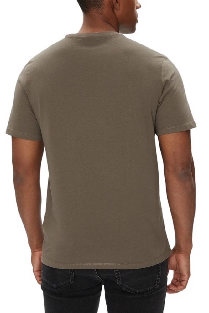 CALVIN KLEIN JEANS SMOOTH CTTN SOLID CREWNK TEE T-SHIRT ΜΠΛΟΥΖΑ ΑΝΔΡΙΚΗ BROWN