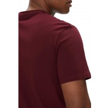 CALVIN KLEIN JEANS SMOOTH CTTN SOLID CREWNK TEE T-SHIRT ΜΠΛΟΥΖΑ ΑΝΔΡΙΚΗ BORDEAUX