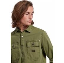 SUPERDRY D2 OVIN VINTAGE CANVAS OVERSHIRT ΠΟΥΚΑΜΙΣΟ ΑΝΔΡΙΚΟ KHAKI