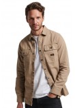 SUPERDRY D2 OVIN VINTAGE CANVAS OVERSHIRT ΠΟΥΚΑΜΙΣΟ ΑΝΔΡΙΚΟ BROWN