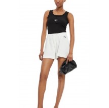 CALVIN KLEIN JEANS WAFFLE SHORTS ΣΟΡΤΣ ΓΥΝΑΙΚΕΙΟ WHITE