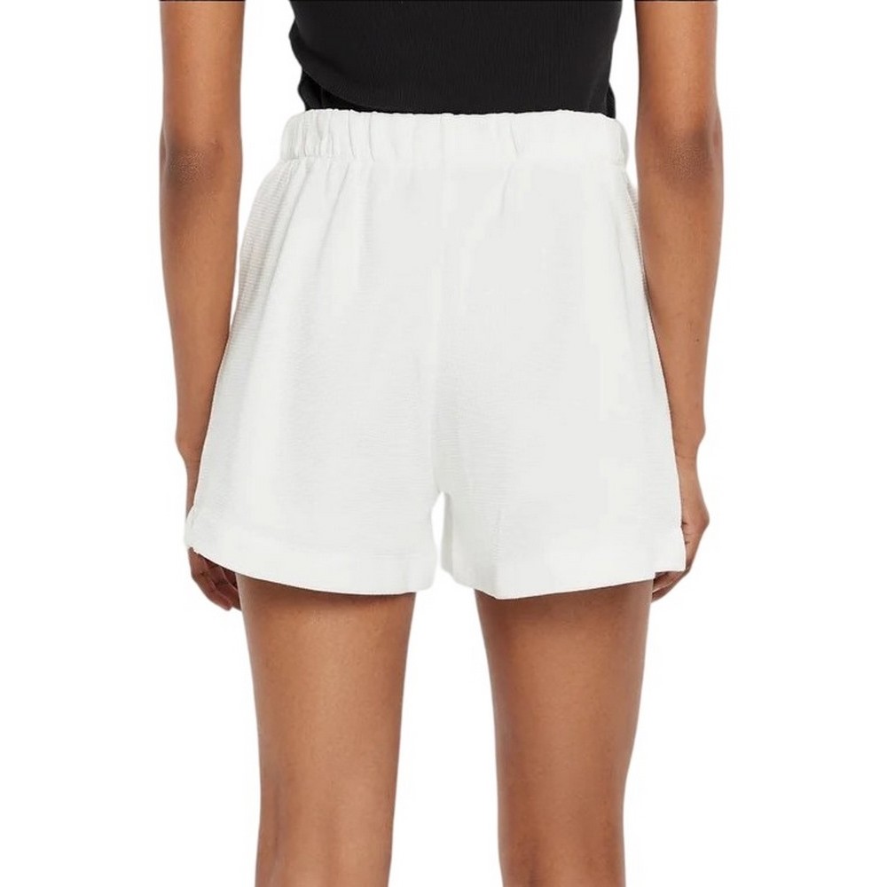 CALVIN KLEIN JEANS WAFFLE SHORTS ΣΟΡΤΣ ΓΥΝΑΙΚΕΙΟ WHITE