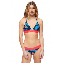 SUPERDRY LOGO TRIANGLE BIKINI TOP ΜΑΓΙΟ ΓΥΝΑΙΚΕΙΟ MULTI