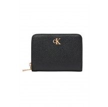 CALVIN KLEIN MNML MNGRM LTHR MD F ΠΟΡΤΟΦΟΛΙ ΓΥΝΑΙΚΕΙΟ BLACK