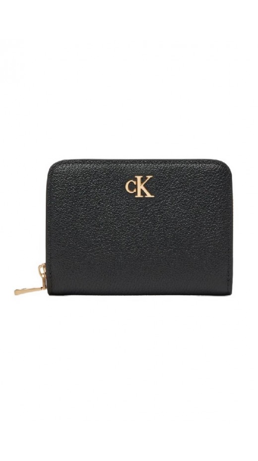 CALVIN KLEIN MNML MNGRM LTHR MD F ΠΟΡΤΟΦΟΛΙ ΓΥΝΑΙΚΕΙΟ BLACK