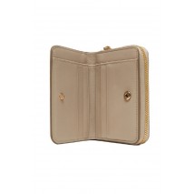 CALVIN KLEIN MNML MNGRM LTHR MD F ΠΟΡΤΟΦΟΛΙ ΓΥΝΑΙΚΕΙΟ BEIGE