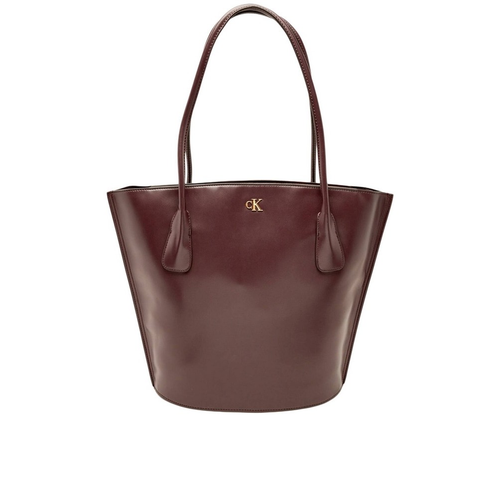 CALVIN KLEIN MEDIUM TOTE ΤΣΑΝΤΑ ΓΥΝΑΙΚΕΙΑ BORDEAUX