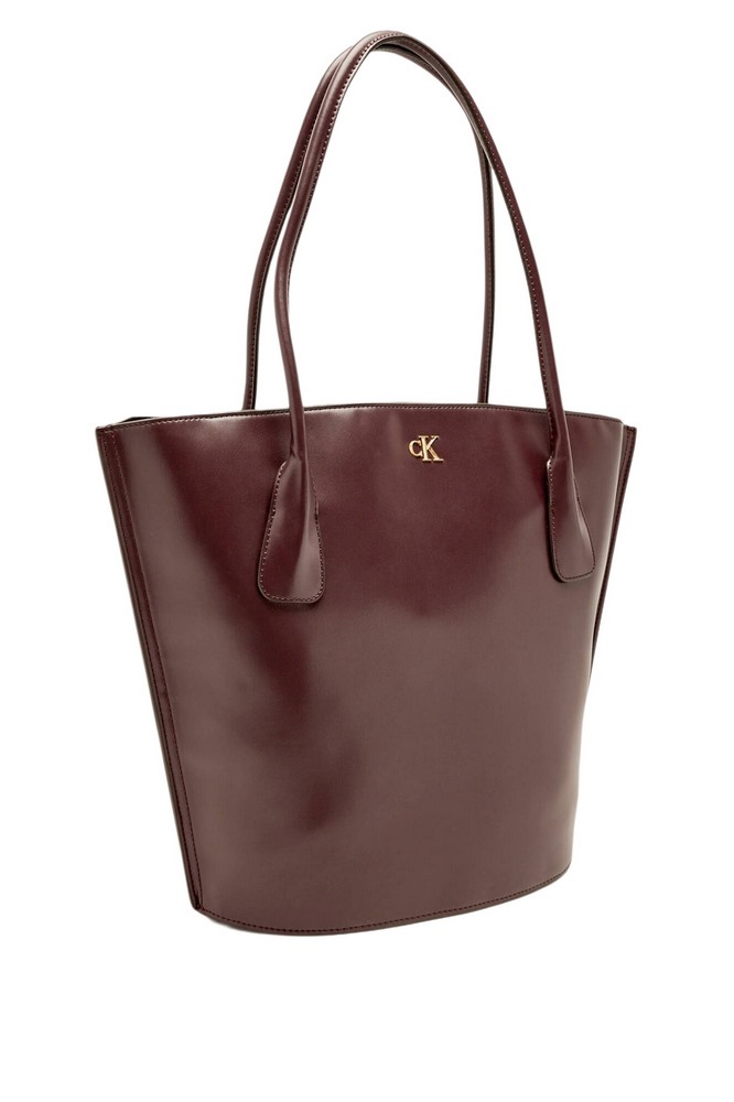 CALVIN KLEIN MEDIUM TOTE ΤΣΑΝΤΑ ΓΥΝΑΙΚΕΙΑ BORDEAUX