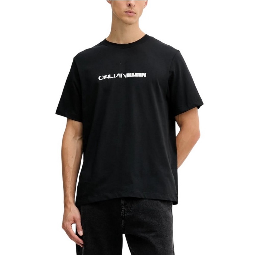 CALVIN KLEIN JEANS 20S TC CK STACK GRAPHIC TEE T-SHIRT ΜΠΛΟΥΖΑ ΑΝΔΡΙΚΗ BLACK