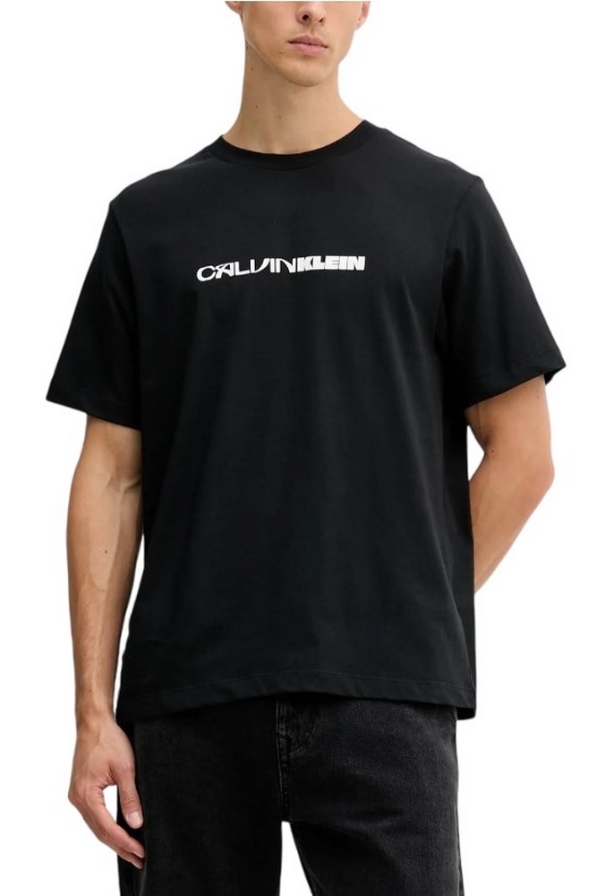 CALVIN KLEIN JEANS 20S TC CK STACK GRAPHIC TEE T-SHIRT ΜΠΛΟΥΖΑ ΑΝΔΡΙΚΗ BLACK