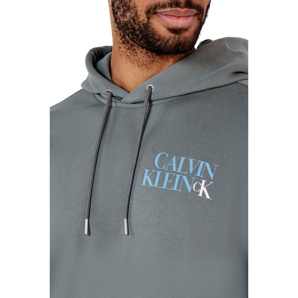 CALVIN KLEIN JEANS LS E 350TRRY CLVN LN ΦΟΥΤΕΡ ΜΠΛΟΥΖΑ ΑΝΔΡΙΚΗ GREY