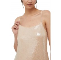 CALVIN KLEIN JEANS SEQUINS DRESS ΦΟΡΕΜΑ ΓΥΝΑΙΚΕΙΟ BEIGE