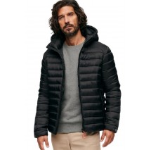 SUPERDRY HOODED SPORT PADDED ΜΠΟΥΦΑΝ ΑΝΔΡΙΚΟ BLACK