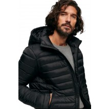 SUPERDRY HOODED SPORT PADDED ΜΠΟΥΦΑΝ ΑΝΔΡΙΚΟ BLACK