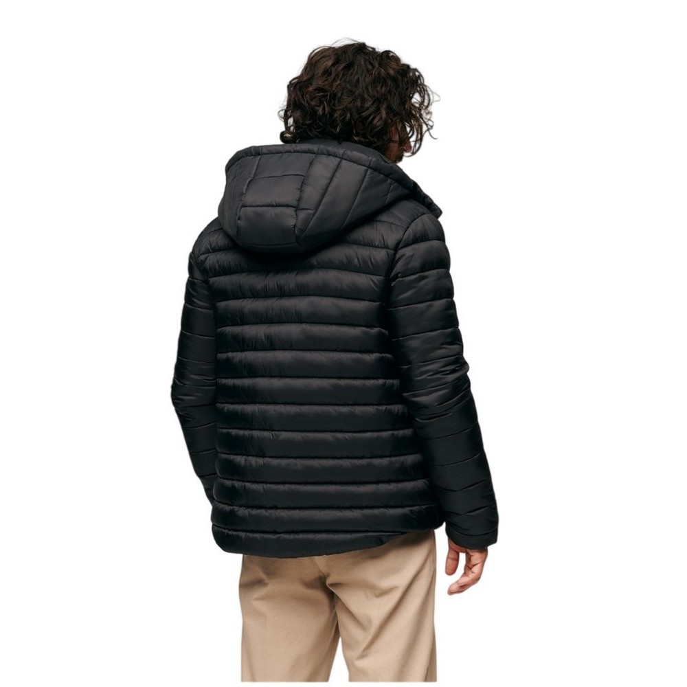SUPERDRY HOODED SPORT PADDED ΜΠΟΥΦΑΝ ΑΝΔΡΙΚΟ BLACK