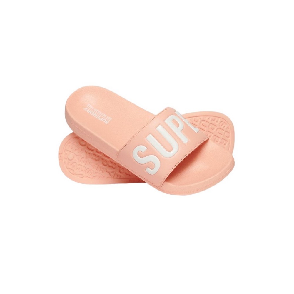 SUPERDRY CORE VEGAN POOL SLIDE ΠΑΝΤΟΦΛΑΙ ΓΥΝΑΙΚΕΙΑ CORAL