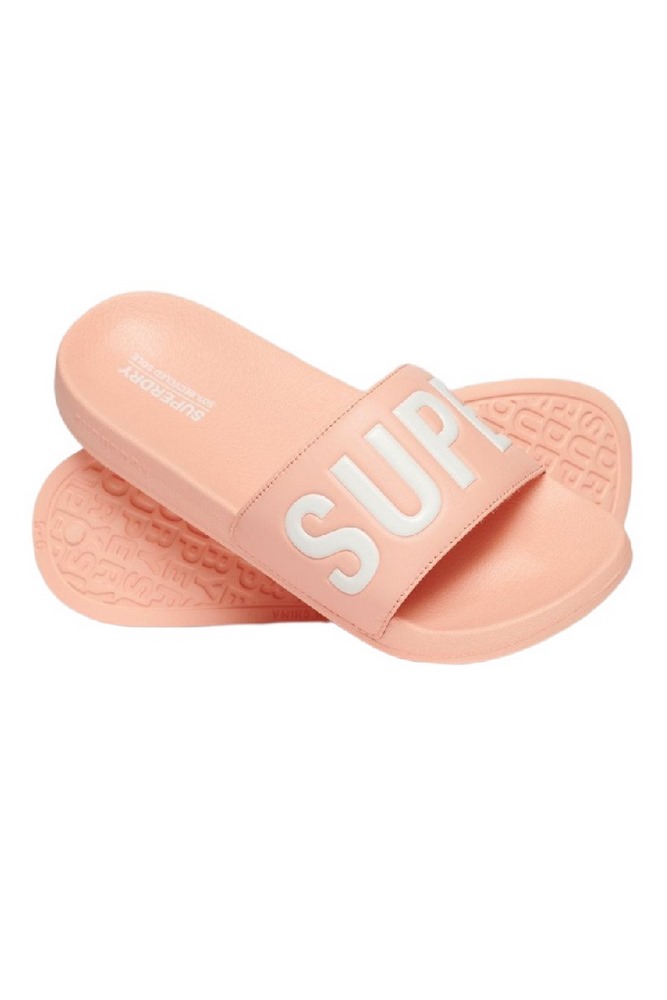 SUPERDRY CORE VEGAN POOL SLIDE ΠΑΝΤΟΦΛΑ ΓΥΝΑΙΚΕΙΑ CORAL