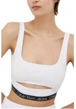 CALVIN KLEIN JEANS TAPE STRAPPY MILANO TOP ΓΥΝΑΙΚΕΙΟ WHITE