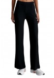 CALVIN KLEIN JEANS ELONGATED RIB PANTS ΠΑΝΤΕΛΟΝΙ ΓΥΝΑΙΚΕΙΟ BLACK