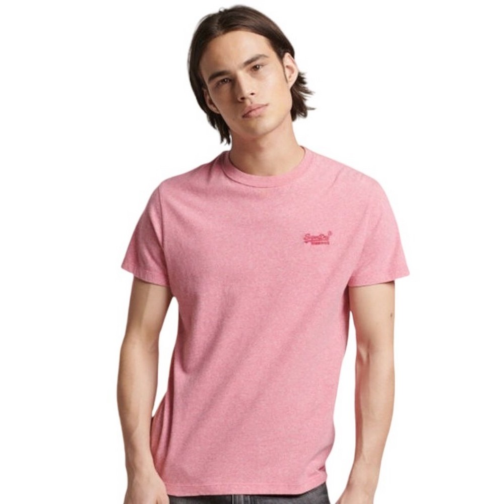 D1 OVIN ESSENTIAL LOGO EMB TEE ΜΠΛΟΥΖΑ ΑΝΔΡΙΚΟ ROSE