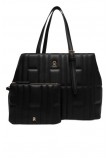 TOMMY HILFIGER FEMININE TOTE ΤΣΑΝΤΑ ΓΥΝΑΙΚΕΙΑ BLACK