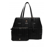 TOMMY HILFIGER FEMININE TOTE ΤΣΑΝΤΑ ΓΥΝΑΙΚΕΙΑ BLACK