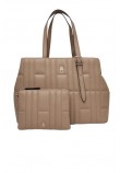 TOMMY HILFIGER FEMININE TOTE ΤΣΑΝΤΑ ΓΥΝΑΙΚΕΙΑ TAUPE