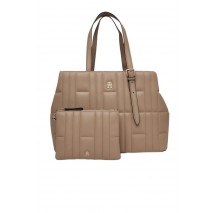 TOMMY HILFIGER FEMININE TOTE ΤΣΑΝΤΑ ΓΥΝΑΙΚΕΙΑ TAUPE