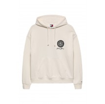 TOMMY JEANS 90S DOLLAR GRAPHIC HOOD EXT ΦΟΥΤΕΡ ΜΠΛΟΥΖΑ ΑΝΔΡΙΚΗ OFF WHITE