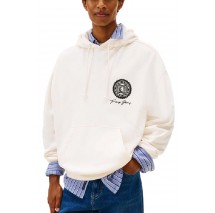 TOMMY JEANS 90S DOLLAR GRAPHIC HOOD EXT ΦΟΥΤΕΡ ΜΠΛΟΥΖΑ ΑΝΔΡΙΚΗ OFF WHITE