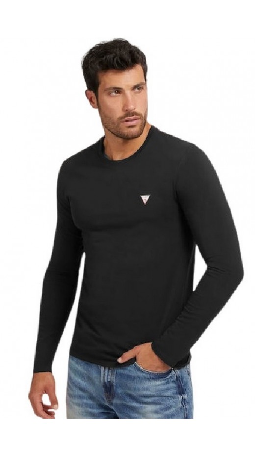 GUESS CN LS CORE TEE ΜΠΛΟΥΖΑ  ΑΝΔΡΙΚΗ BLACK