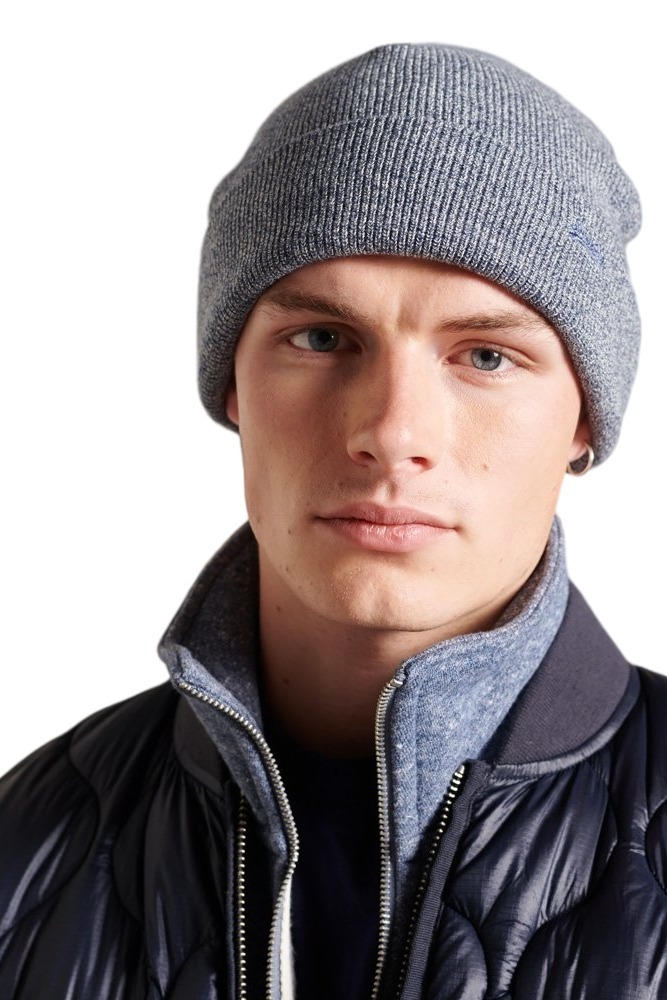 ΣΚΟΥΦΟΣ VINTAGE LOGO BEANIE ΑΝΔΡΙΚΟΣ SUPERDRY BLUE