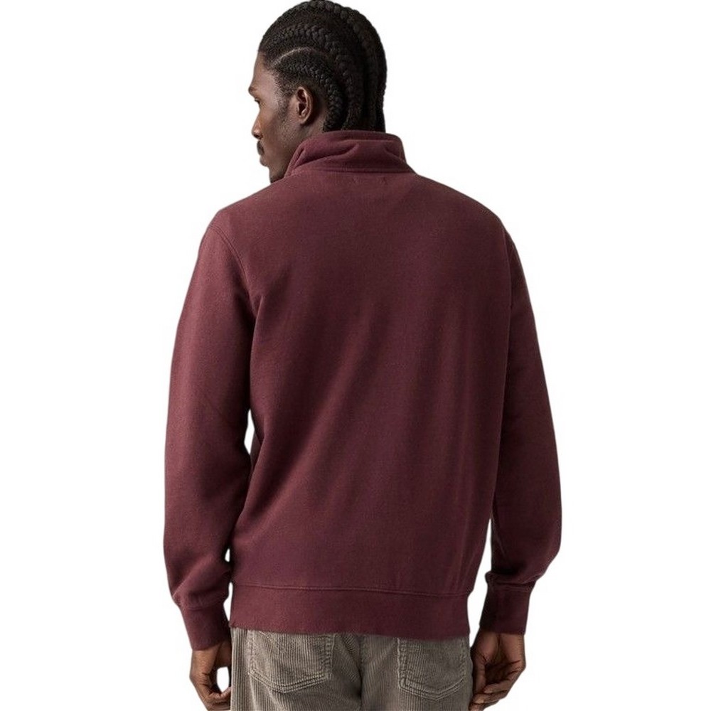 LEVIS ORIGINAL HM 1/4 ZIP ΜΠΛΟΥΖΑ ΦΟΥΤΕΡ ΑΝΔΡΙΚΗ RED