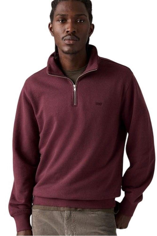 LEVIS ORIGINAL HM 1/4 ZIP ΜΠΛΟΥΖΑ ΦΟΥΤΕΡ ΑΝΔΡΙΚΗ RED