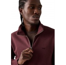 LEVIS ORIGINAL HM 1/4 ZIP ΜΠΛΟΥΖΑ ΦΟΥΤΕΡ ΑΝΔΡΙΚΗ RED