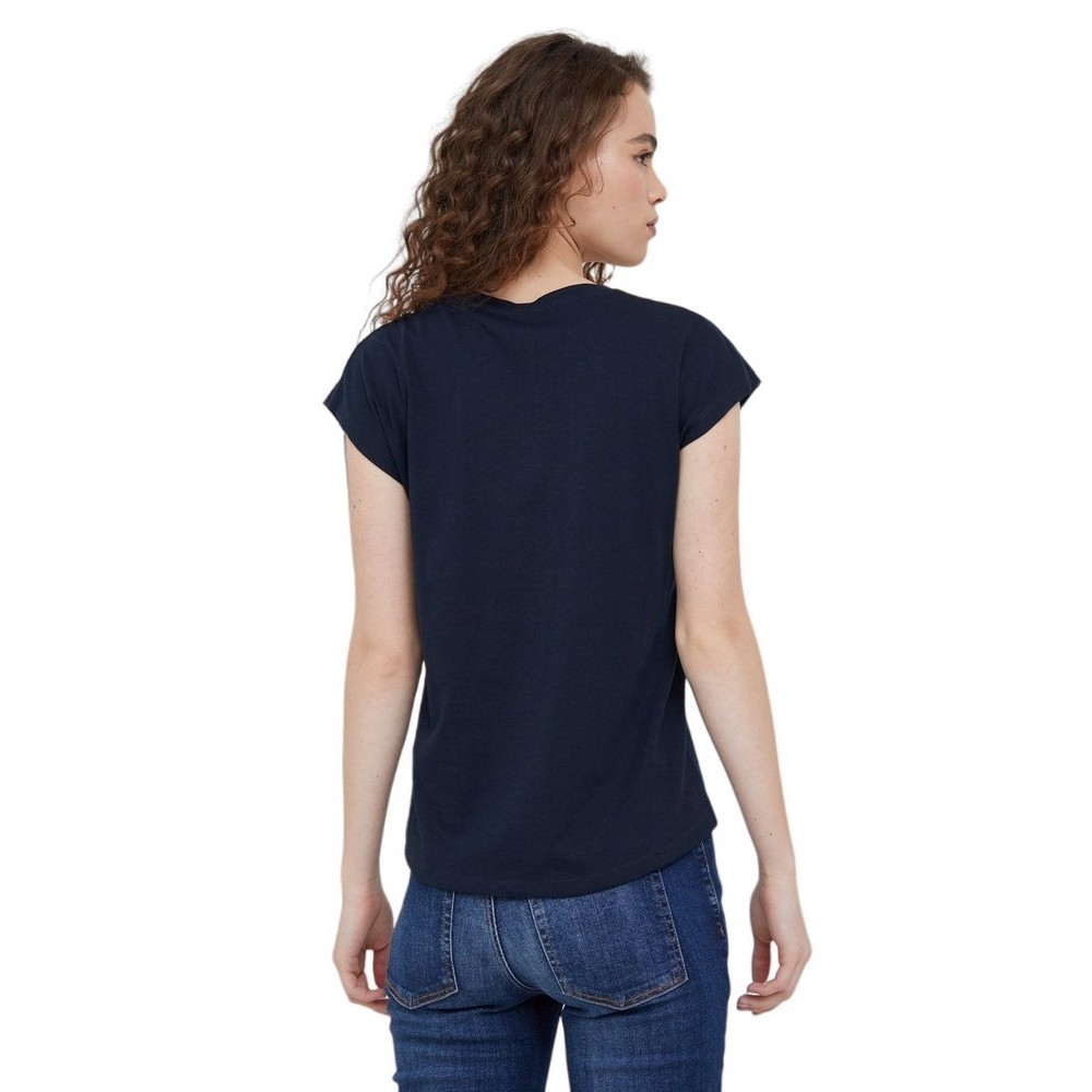 PEPE JEANS BLOOM T-SHIRT  ΓΥΝΑΙΚΕΙΟ NAVY