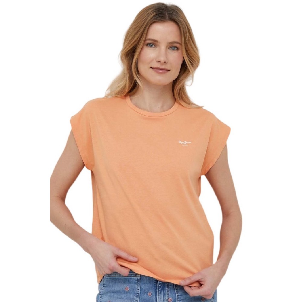 PEPE JEANS BLOOM T-SHIRT  ΓΥΝΑΙΚΕΙΟ ORANGE