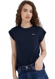 PEPE JEANS BLOOM T-SHIRT  ΓΥΝΑΙΚΕΙΟ NAVY