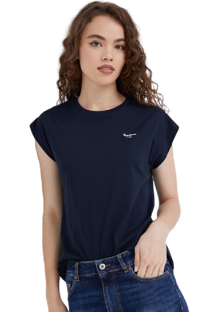 PEPE JEANS BLOOM T-SHIRT  ΓΥΝΑΙΚΕΙΟ NAVY