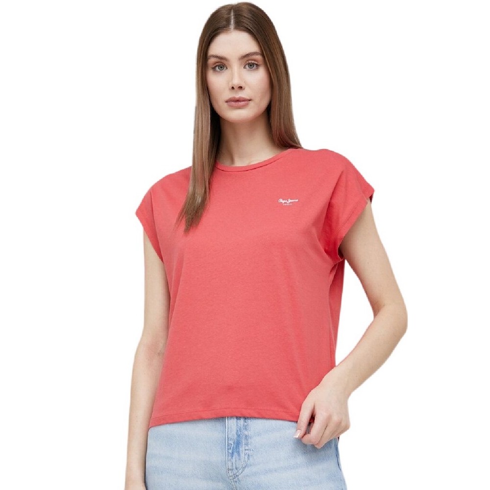 PEPE JEANS BLOOM T-SHIRT  ΓΥΝΑΙΚΕΙΟ CORAL