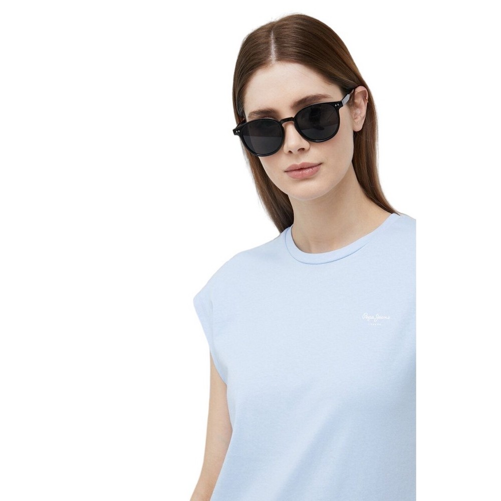 PEPE JEANS BLOOM T-SHIRT  ΓΥΝΑΙΚΕΙΟ SKY