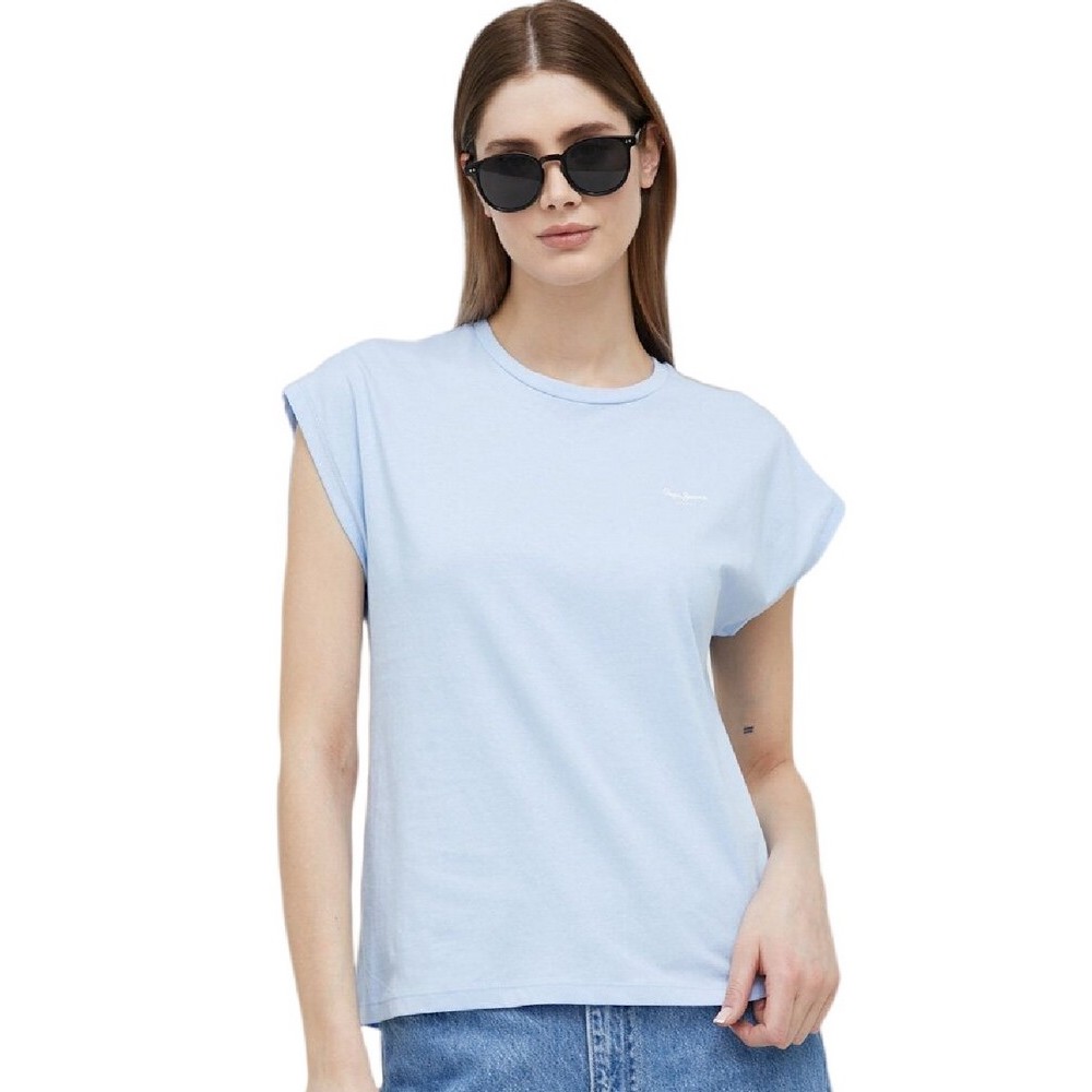 PEPE JEANS BLOOM T-SHIRT  ΓΥΝΑΙΚΕΙΟ SKY