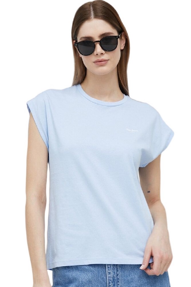 PEPE JEANS BLOOM T-SHIRT  ΓΥΝΑΙΚΕΙΟ SKY